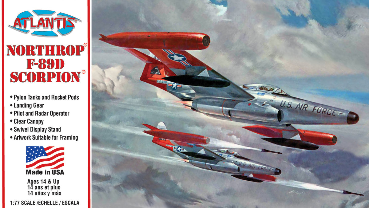 F-89 Scorpion Model Kit w/stand – The Gift Hangar